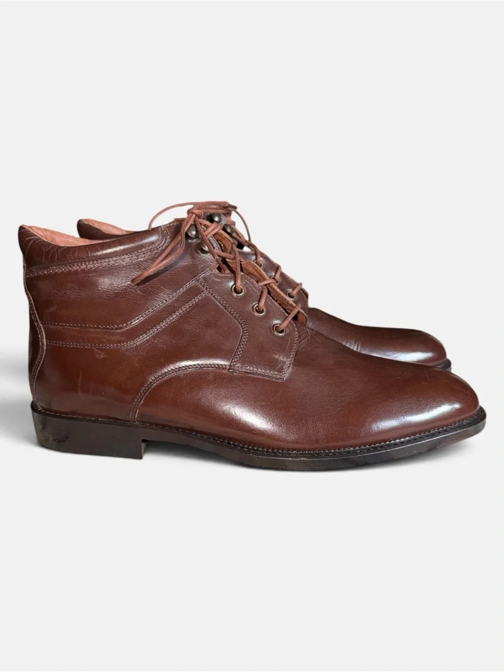 Vintage Giorgio Brutini Men’s Brown Leather Ankle Dress Boots Size 13 Academia